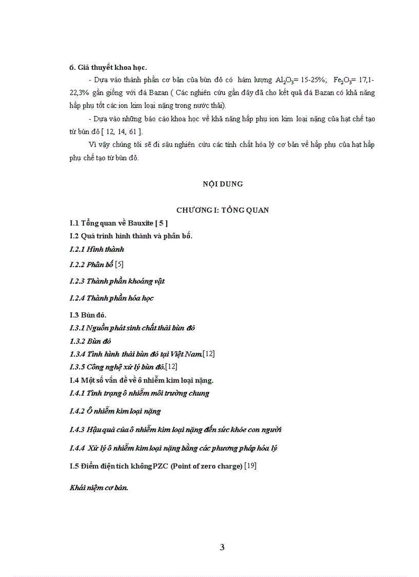 image for page Nghiên cứu một số tính chất hóa lý về hấp phụ của hạt hấp phụ chế tạo từ bùn đỏ