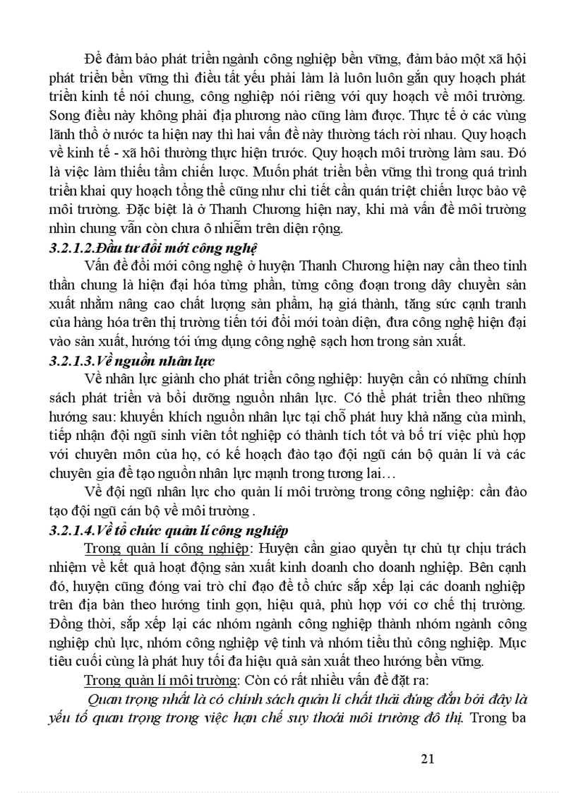 image for page Phát triển công nghiệp và tác động của nó lên ô nhiễm môi trường ở huyện Thanh Chương tỉnh Nghệ An 1