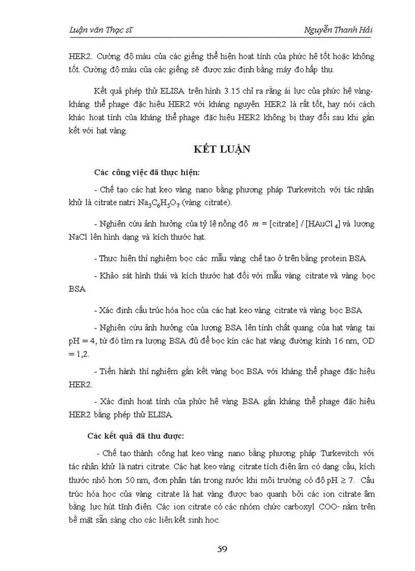 image for page Nghiên cứu các đặc trưng hóa học và tính chất quang của hạt vàng dạng cầu và ứng dụng trong đánh dấu kháng thể đơn dòng đặc hiệu HER2