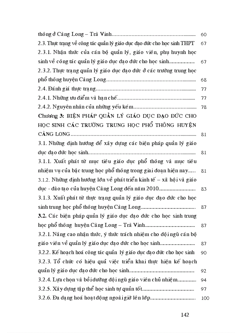image for page Các biện pháp quản lý hoạt động giáo dục đạo đức cho học sinh của hiệu trưởng các trường trung học phổ thông huyện Càng Long tỉnh Trà Vinh