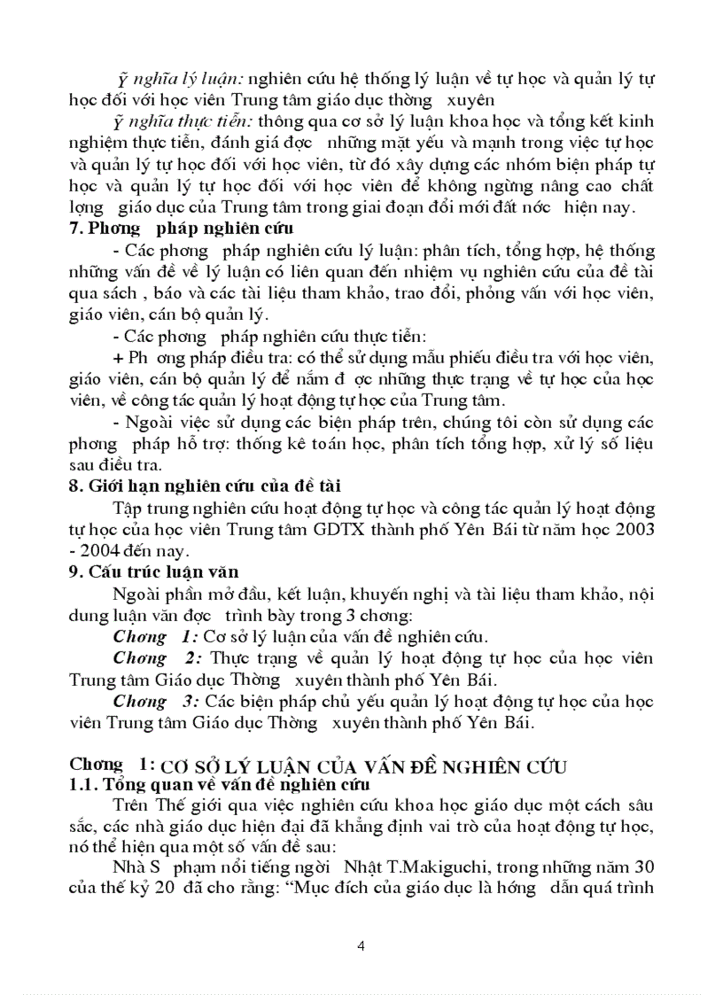 image for page Các biện pháp chủ yếu quản lý hoạt động tự học của học viên Trung tâm GDTX thành phố Yên Bái