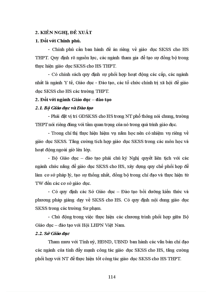 image for page Biện pháp phối hợp nhà trường với Hội LHPN để giáo dục sức khoẻ sinh sản cho HS các trường THPT thành phố Ninh Bình
