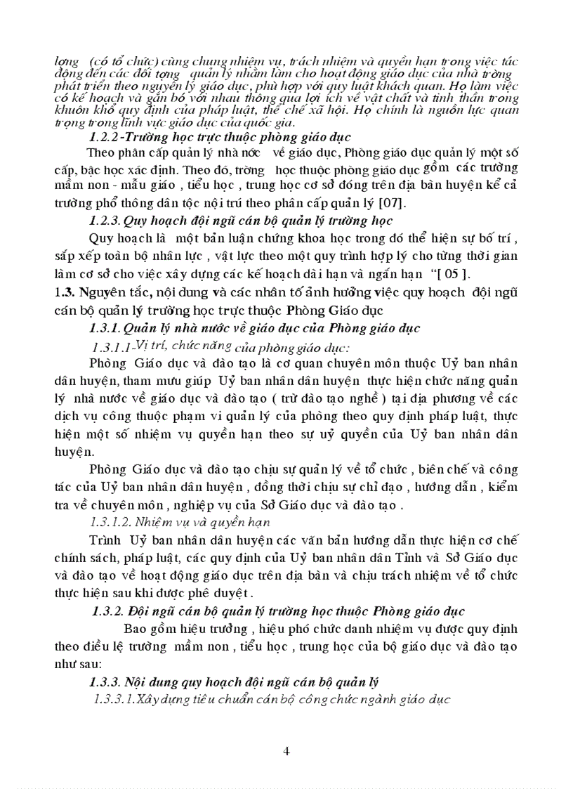 image for page Quy hoạch đội ngũ cán bộ quản lý trường học trực thuộc phòng GD huyện Châu Thành giai đoạn 2006 2015