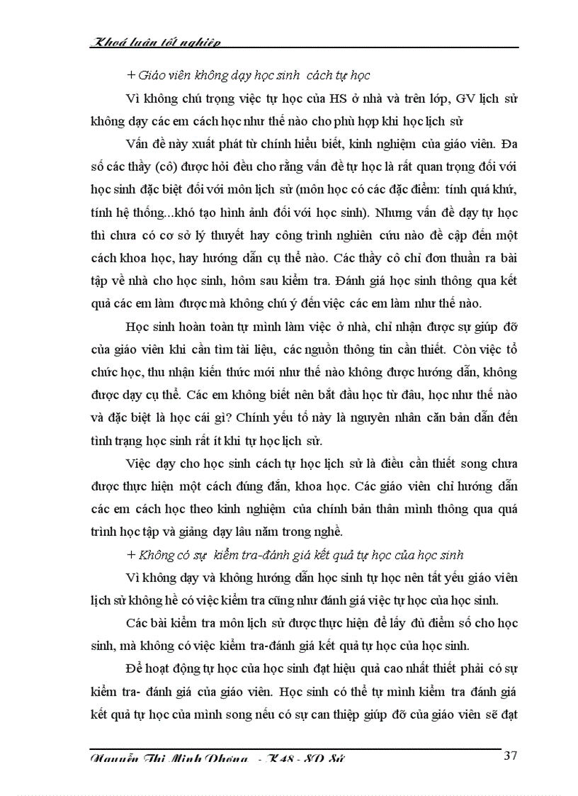 image for page Dạy tự học Xây dựng quy trình kiểm tra đánh giá kết quả tự học môn lịch sử ở trường Trung học phổ thông chương trình lịch sử thế giới lớp 11 Chương trình cơ bản