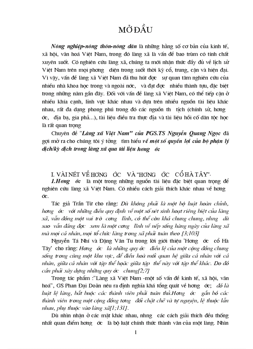 image for page Vài nét về làng xã Việt Nam và một số quyền lợi của bộ phận lý dịch kỳ dịch trong làng xã