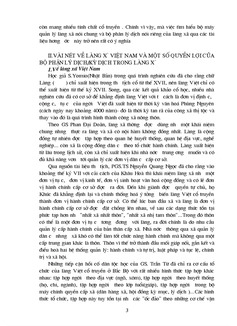 image for page Vài nét về làng xã Việt Nam và một số quyền lợi của bộ phận lý dịch kỳ dịch trong làng xã