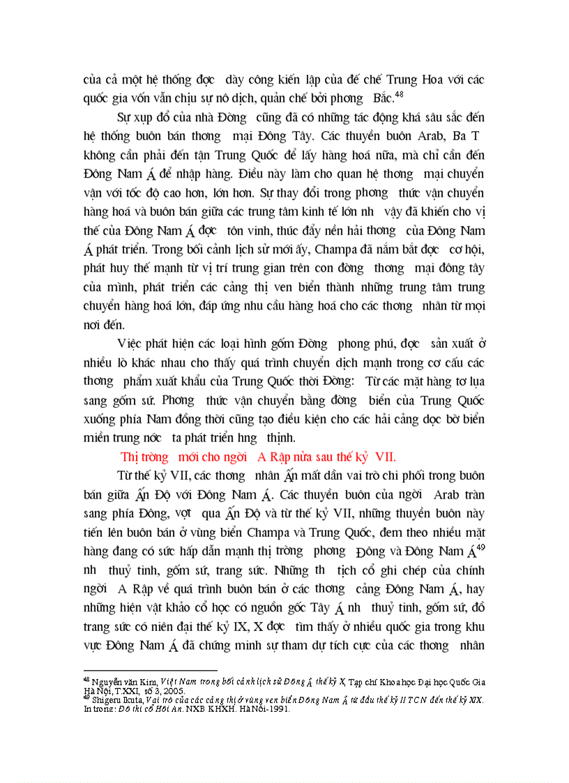 image for page Quan hệ thương mại của vương quốc Champa trong bối cảnh thương mại khu vực Đông Nam á thời cổ trung đại từ thế kỷ VII đến thế kỷ XV 1