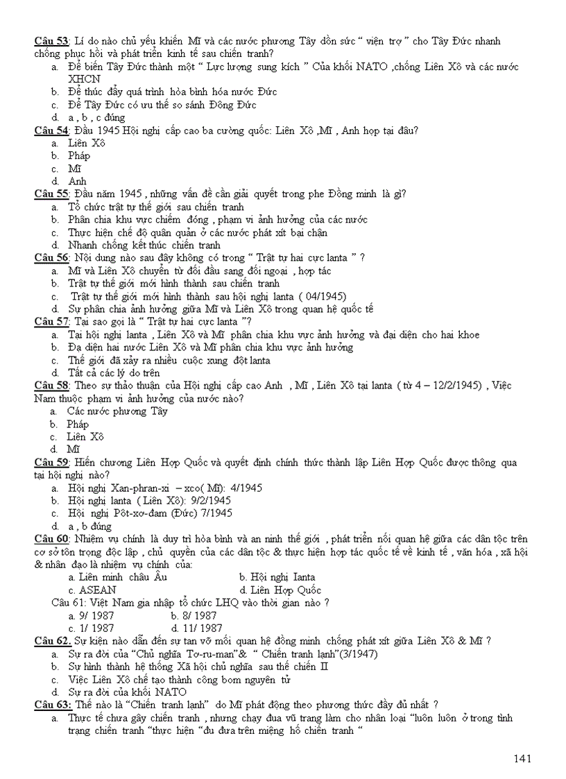 image for page Câu hỏi trắc nghiệm lịch sử lớp 12