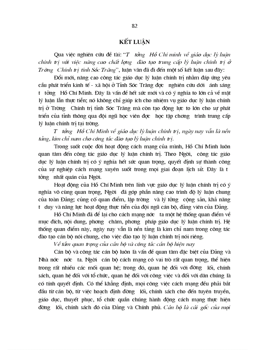 image for page Tư tưởng Hồ Chí Minh về giáo dục lý luận chính trị với việc nâng cao chất lượng đào tạo trung cấp lý luận chính trị ở Trường Chính trị tỉnh Sóc Trăng