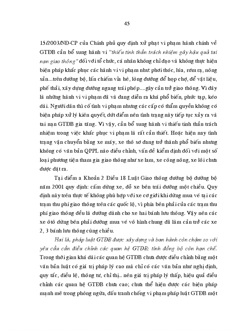 image for page Tăng cường quản lý nhà nước bằng pháp luật trong lĩnh vực giao thông đường bộ ở Việt Nam hiện nay 1