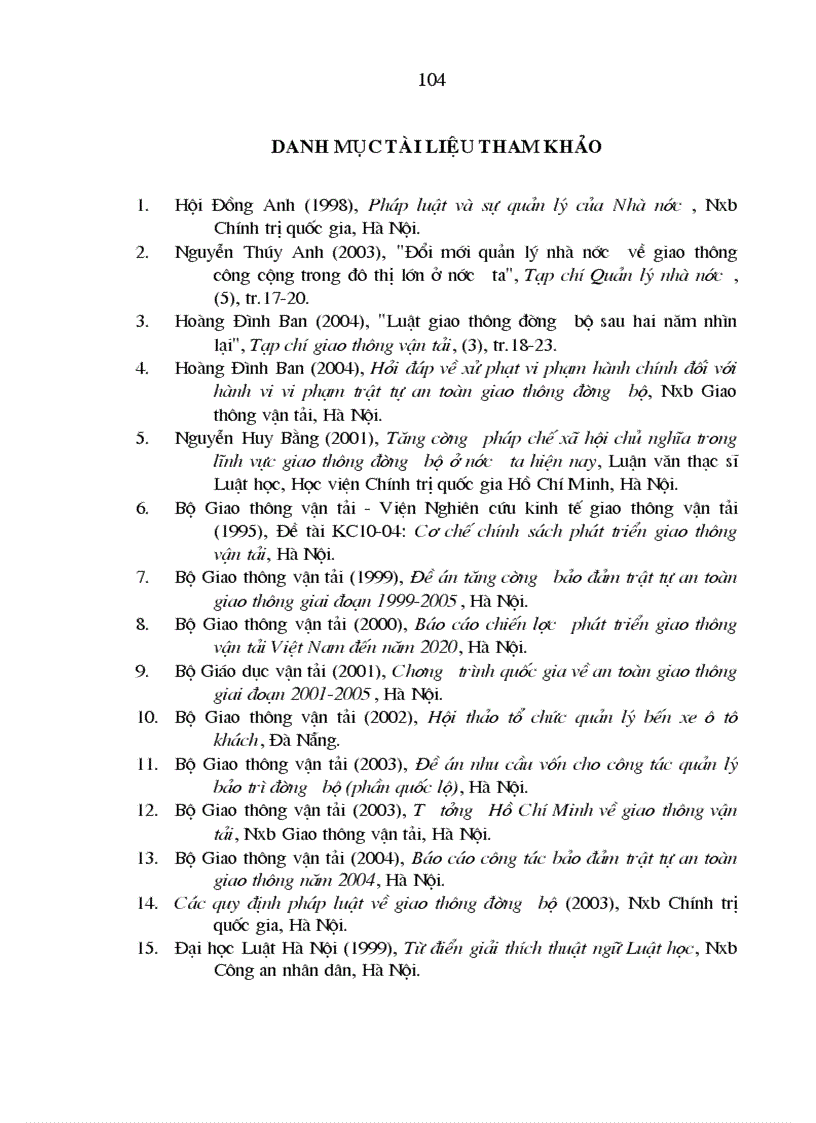 image for page Tăng cường quản lý nhà nước bằng pháp luật trong lĩnh vực giao thông đường bộ ở Việt Nam hiện nay 1
