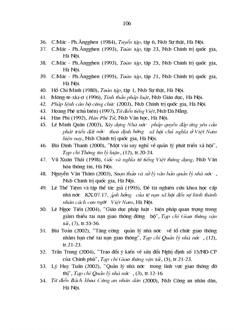 image for page Tăng cường quản lý nhà nước bằng pháp luật trong lĩnh vực giao thông đường bộ ở Việt Nam hiện nay 1
