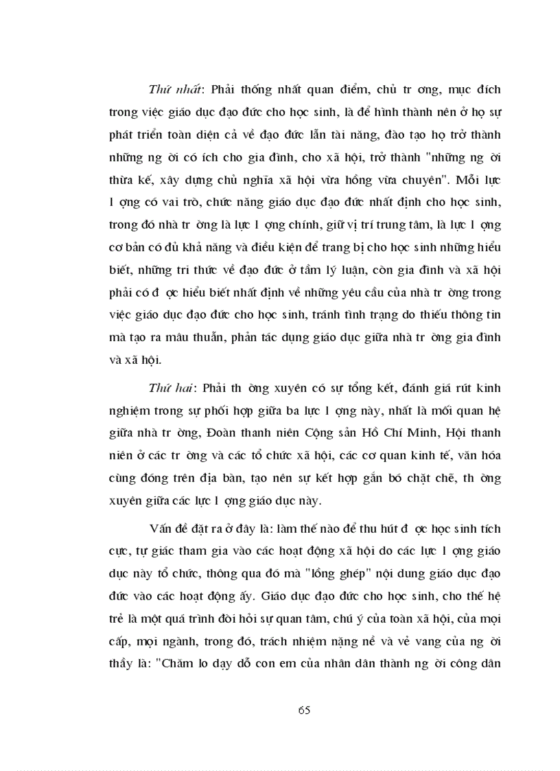 image for page Những giải pháp định hướng nâng cao vai trò nhân tố chủ quan trong giáo dục đạo đức cho học sinh phổ thông trung học hiện nay