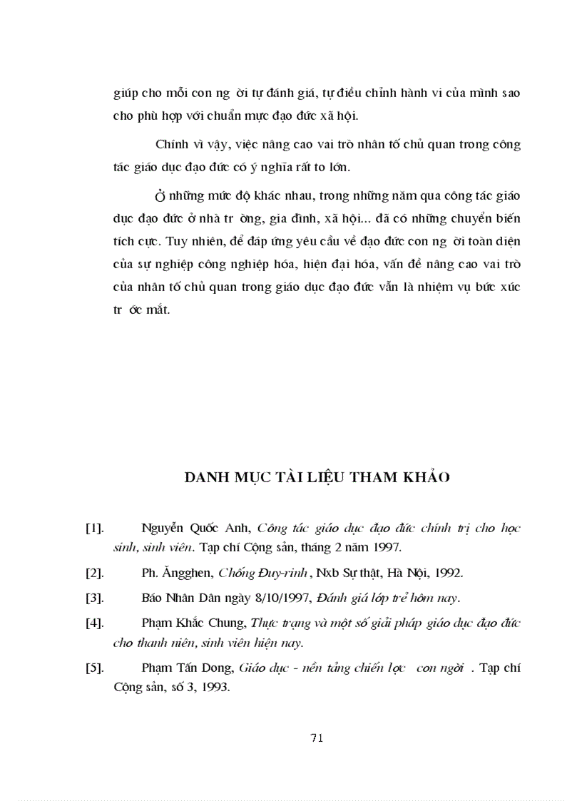 image for page Những giải pháp định hướng nâng cao vai trò nhân tố chủ quan trong giáo dục đạo đức cho học sinh phổ thông trung học hiện nay