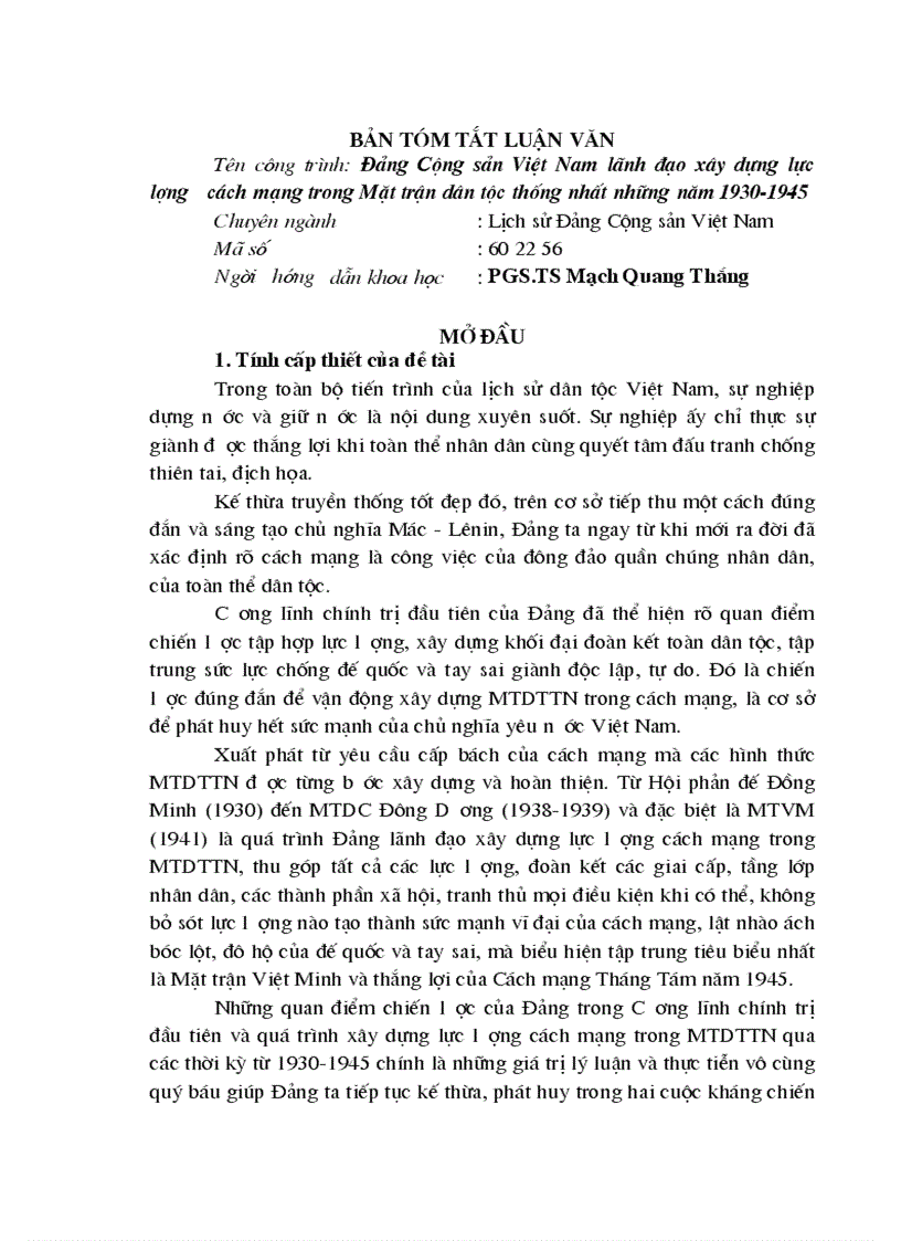image for page Đảng Cộng sản Việt Nam l nh đạo xây dựng lực lượng cách mạng trong MTDTTN những năm 1930 1945