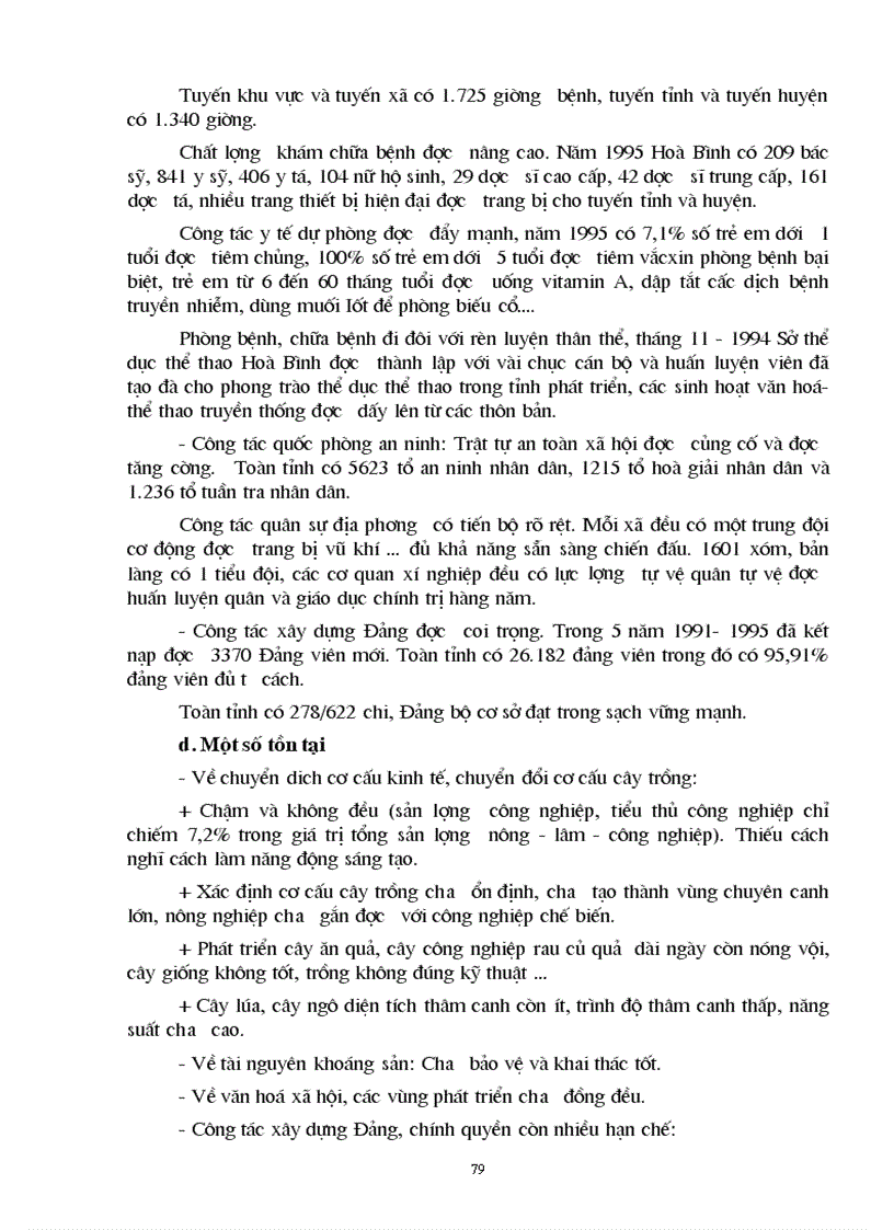 image for page Đặc điểm về điều kiện tự nhiên dân số lao động và lịch sử truyền thống của tỉnh Hoà Bình