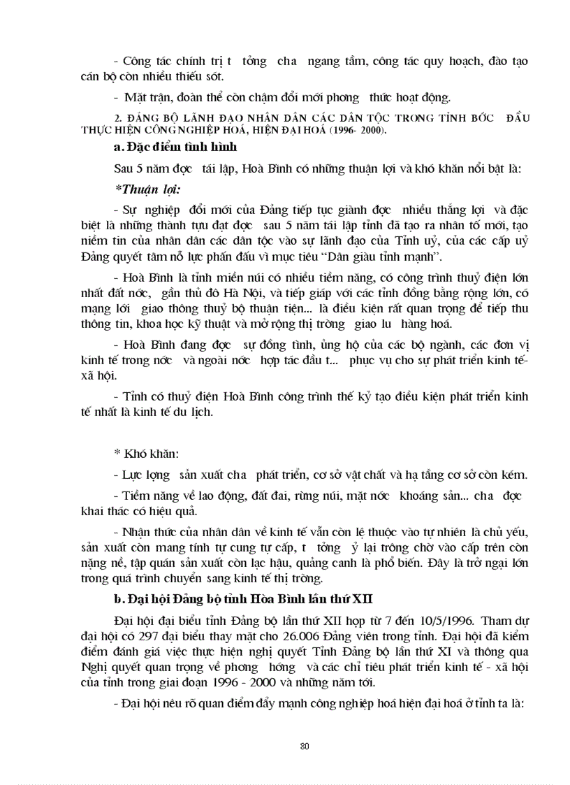 image for page Đặc điểm về điều kiện tự nhiên dân số lao động và lịch sử truyền thống của tỉnh Hoà Bình