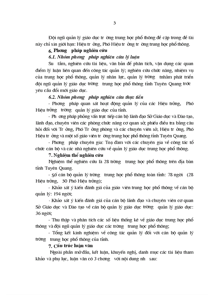 image for page Các biện pháp phát triển đội ngũ cán bộ quản lý trường trung học phổ thông tỉnh Tuyên Quang