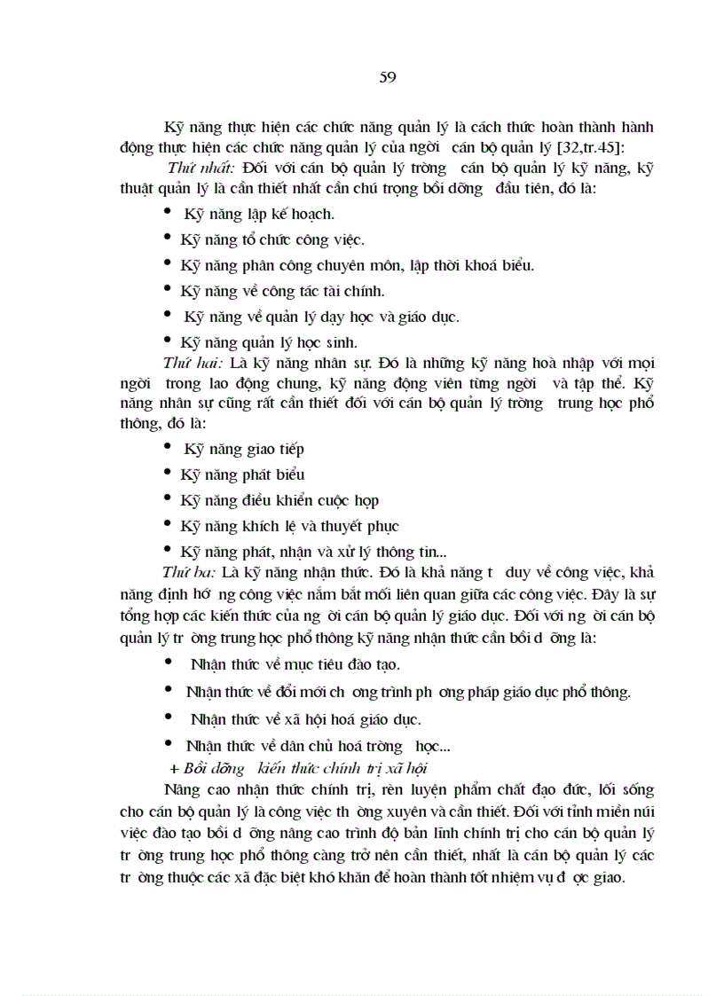 image for page Các biện pháp phát triển đội ngũ cán bộ quản lý trường trung học phổ thông tỉnh Tuyên Quang