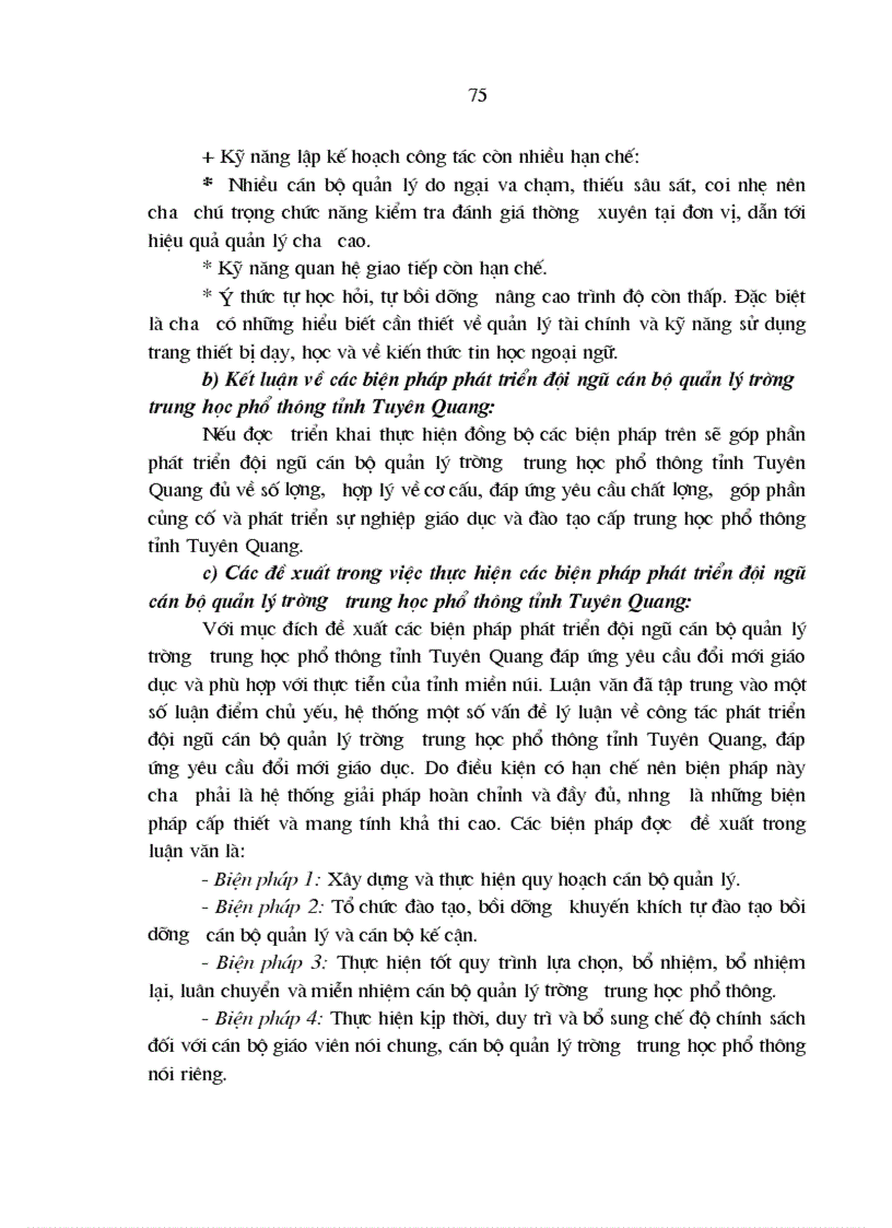 image for page Các biện pháp phát triển đội ngũ cán bộ quản lý trường trung học phổ thông tỉnh Tuyên Quang
