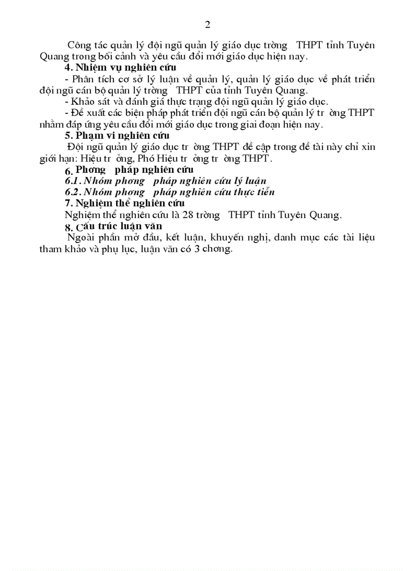 image for page Các biện pháp phát triển đội ngũ cán bộ quản lý trường trung học phổ thông tỉnh Tuyên Quang