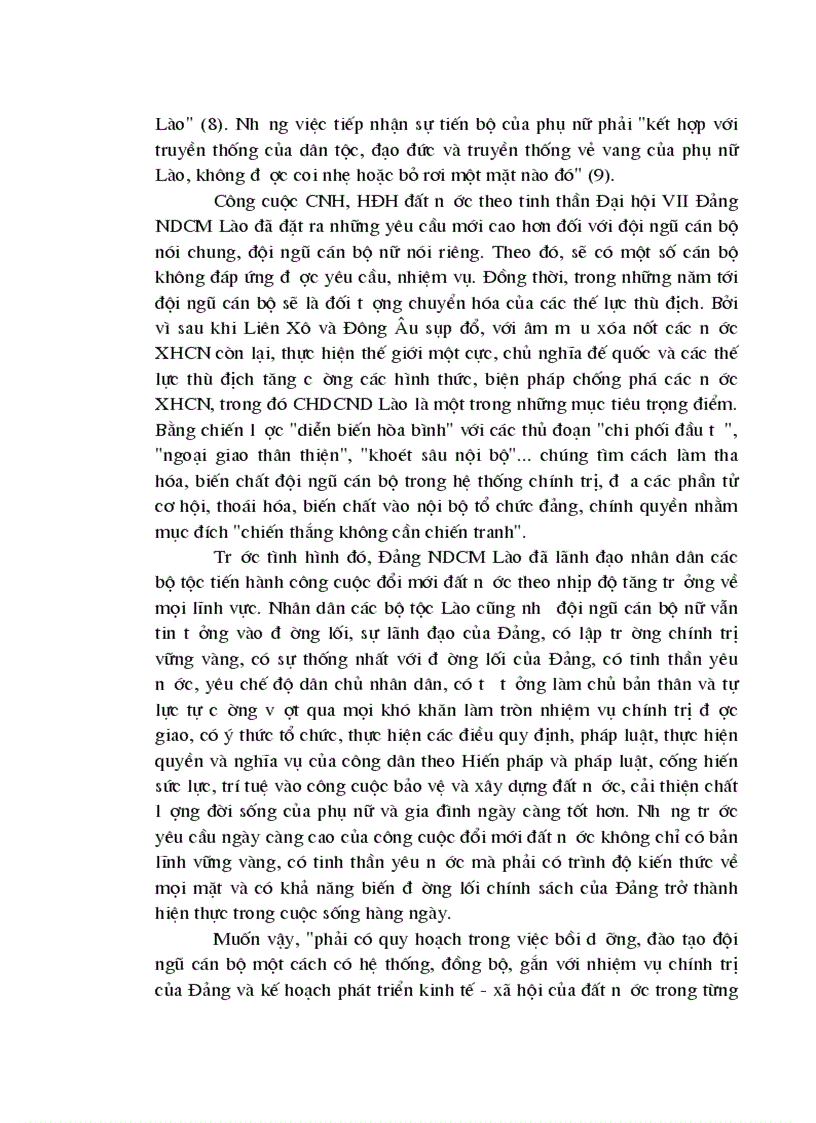 image for page Thực trạng đội ngũ cán bộ nữ ở CHDCND Lào và một số vấn đề đặt ra