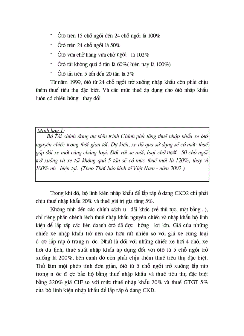 image for page Chính sách can thiệp của Chính phủ Việt Nam vào ngành công nghiệp sản xuất ôtô 1