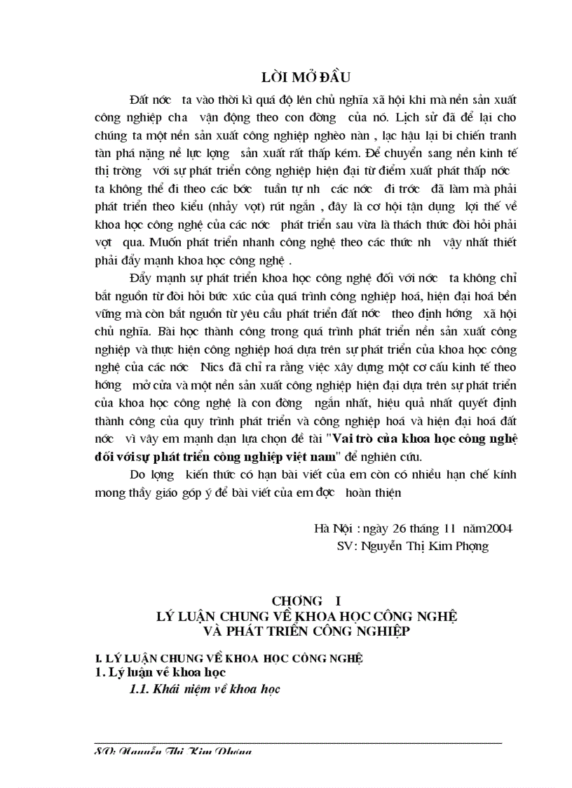 image for page Vai trò của khoa học công nghệ đối với sự phát triển công nghiệp việt nam