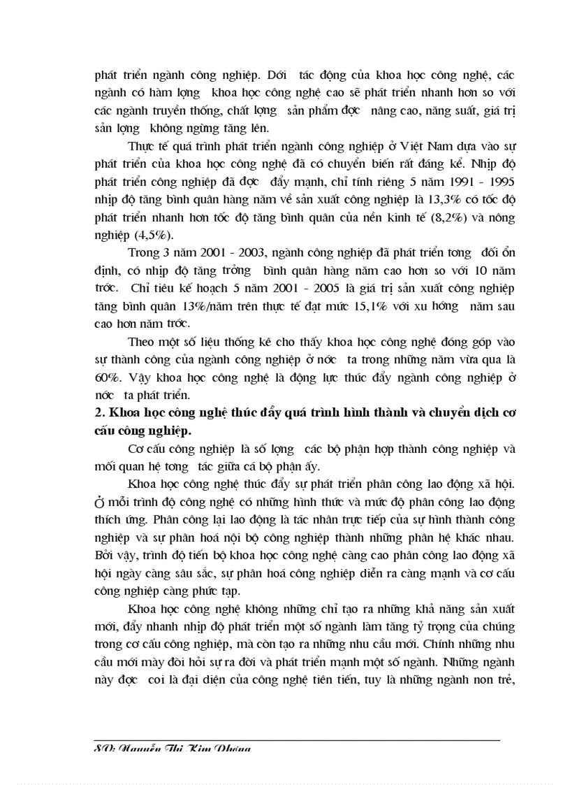 image for page Vai trò của khoa học công nghệ đối với sự phát triển công nghiệp việt nam