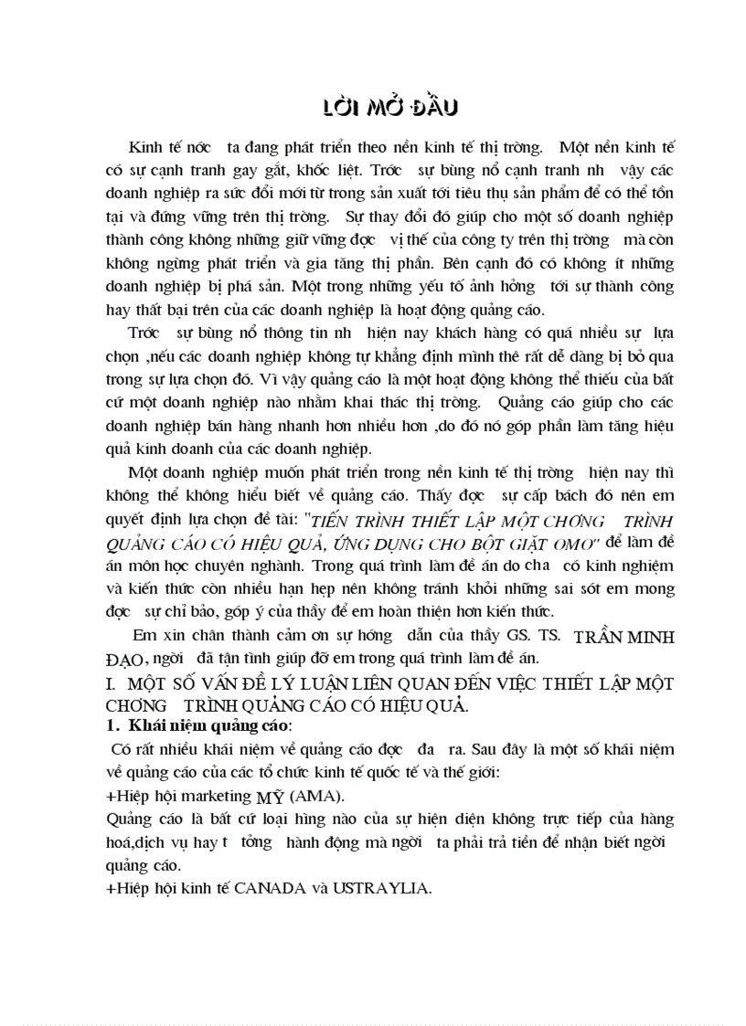 image for page Tiến trình thiết lập một chương trình quảng cáo có hiệu quả ứng dụng cho bột giặt OMO