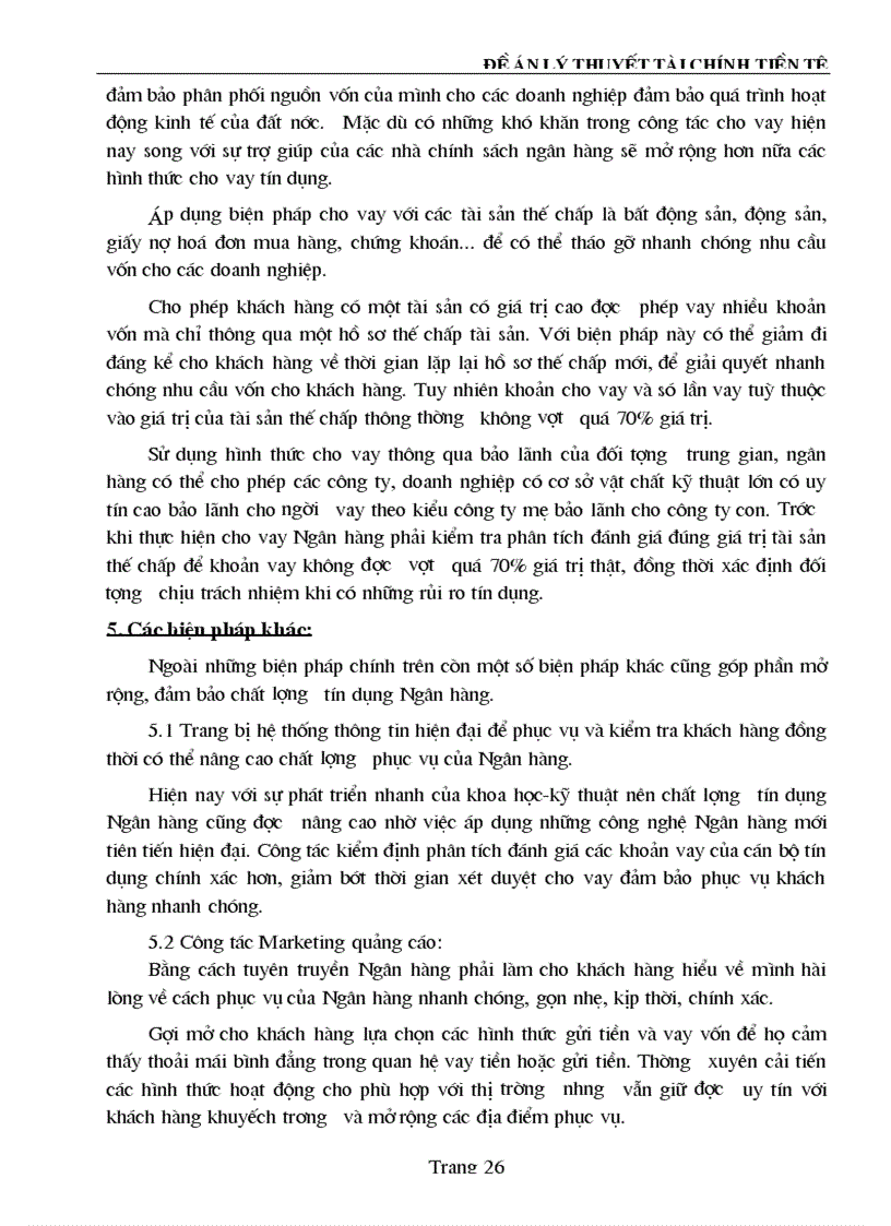 image for page Thực trạng và giải pháp nhằm nâng cao hiệu quả và tín dụng của Ngân Hàng Thương Mại đối với các doanh nghiệp ngoài quôc doanh