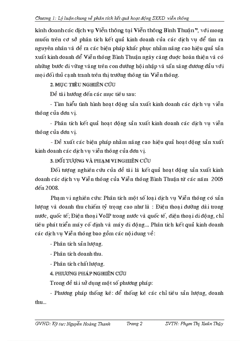 image for page Phân tích kết quả hoạt động sản xuất kinh doanh các dịch vụ Viễn thông tại Viễn thông Bình Thuận