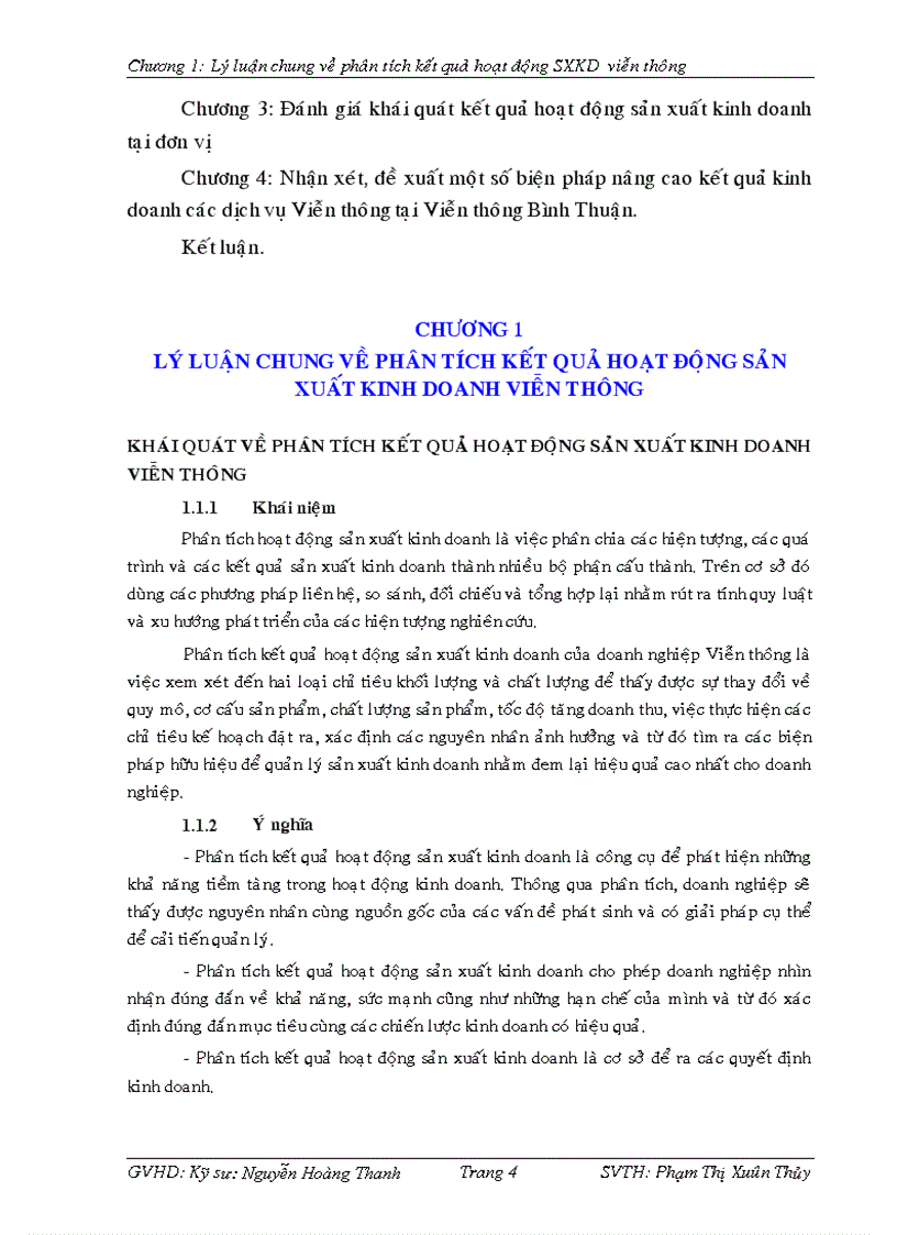 image for page Phân tích kết quả hoạt động sản xuất kinh doanh các dịch vụ Viễn thông tại Viễn thông Bình Thuận