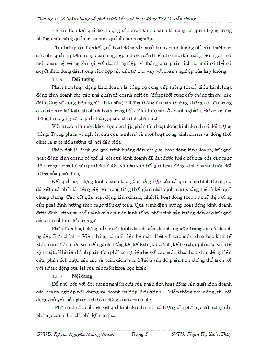 image for page Phân tích kết quả hoạt động sản xuất kinh doanh các dịch vụ Viễn thông tại Viễn thông Bình Thuận