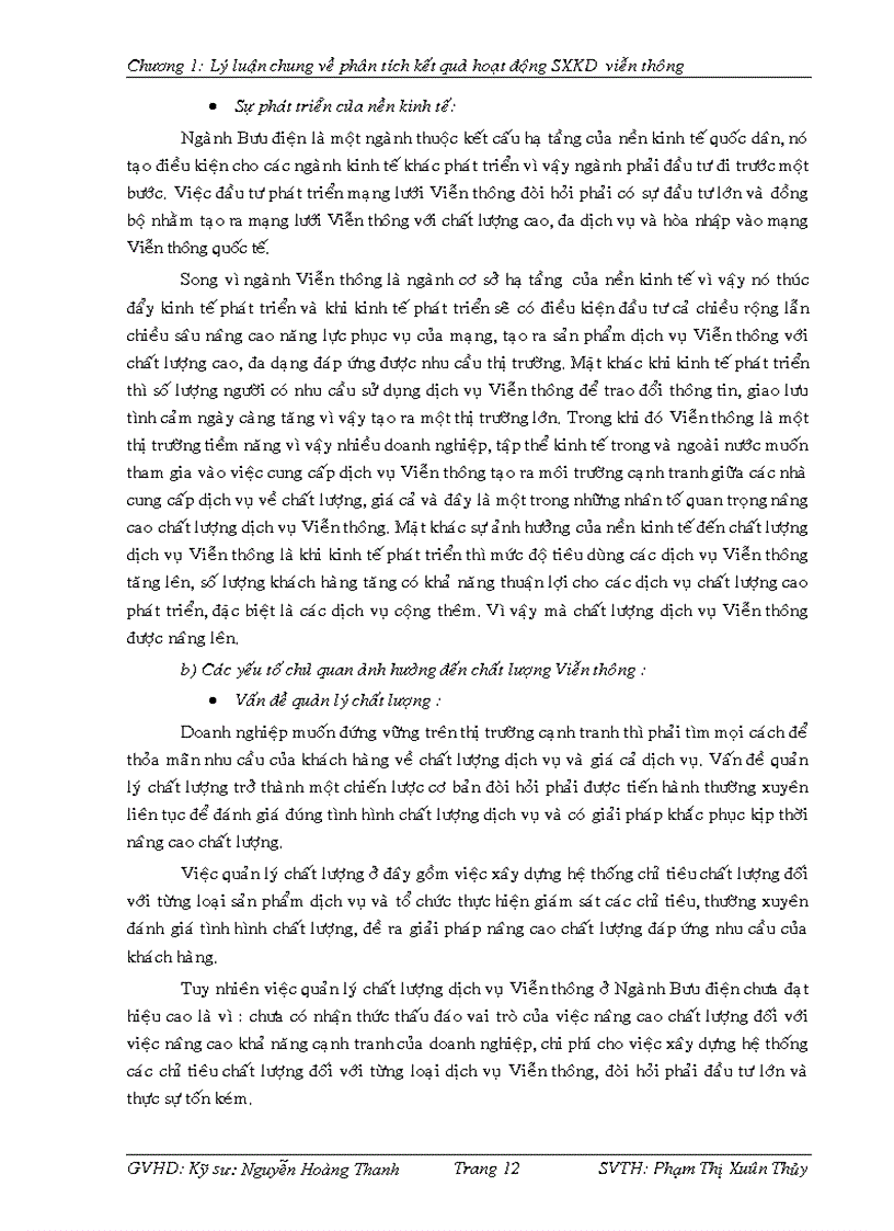 image for page Phân tích kết quả hoạt động sản xuất kinh doanh các dịch vụ Viễn thông tại Viễn thông Bình Thuận