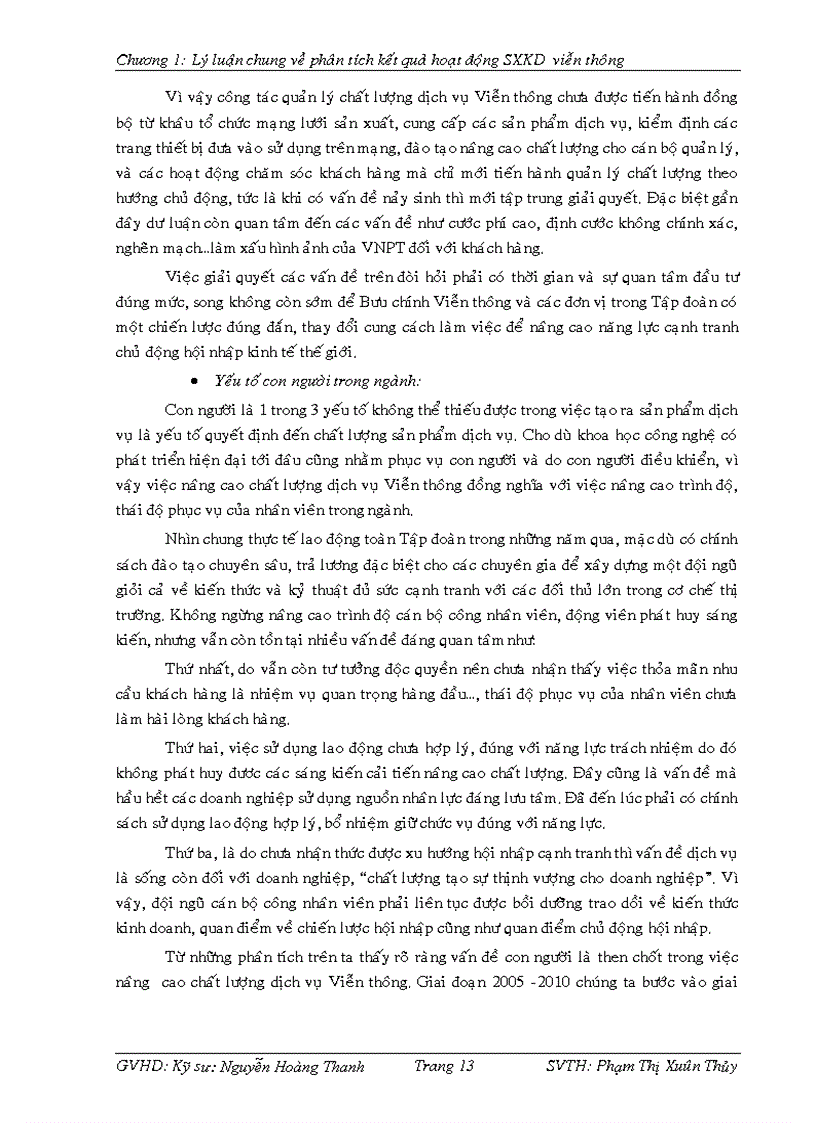 image for page Phân tích kết quả hoạt động sản xuất kinh doanh các dịch vụ Viễn thông tại Viễn thông Bình Thuận