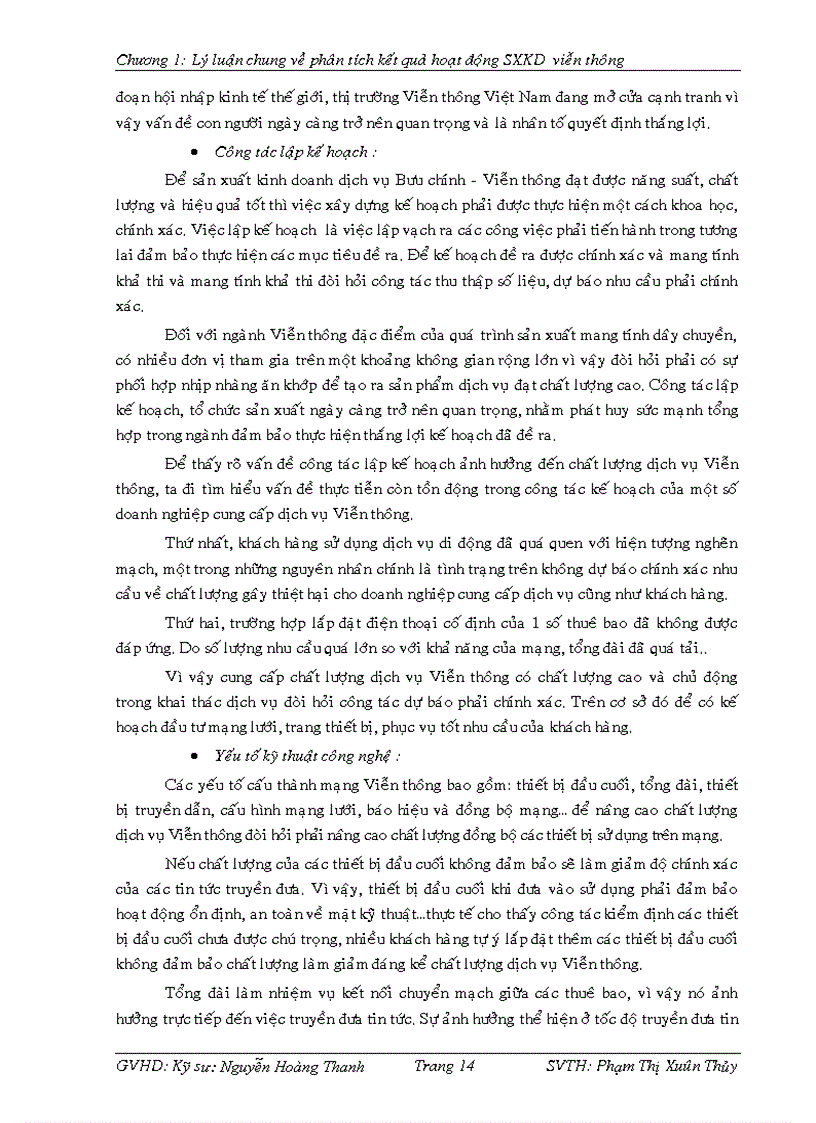 image for page Phân tích kết quả hoạt động sản xuất kinh doanh các dịch vụ Viễn thông tại Viễn thông Bình Thuận