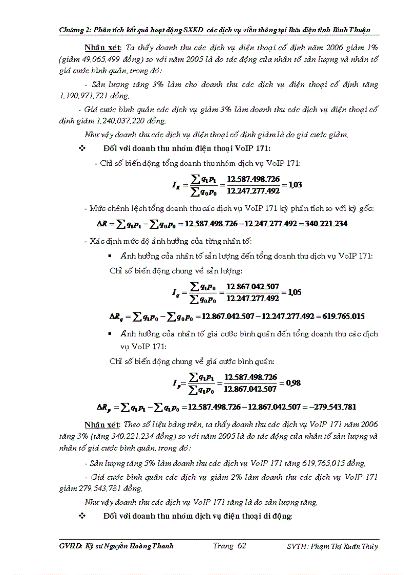 image for page Phân tích kết quả hoạt động sản xuất kinh doanh các dịch vụ Viễn thông tại Viễn thông Bình Thuận