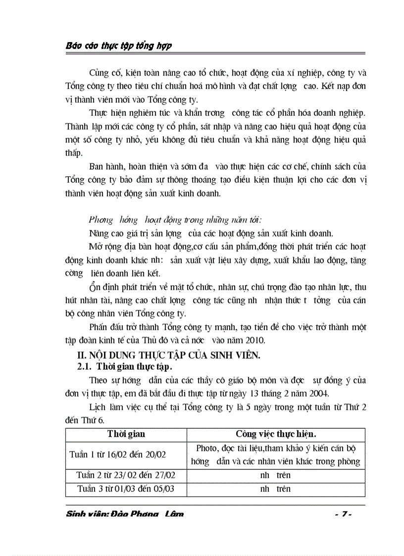 image for page Báo cáo tổng hợp tại Tổng công ty Đầu tư và Phát triển nhà Hà Nội