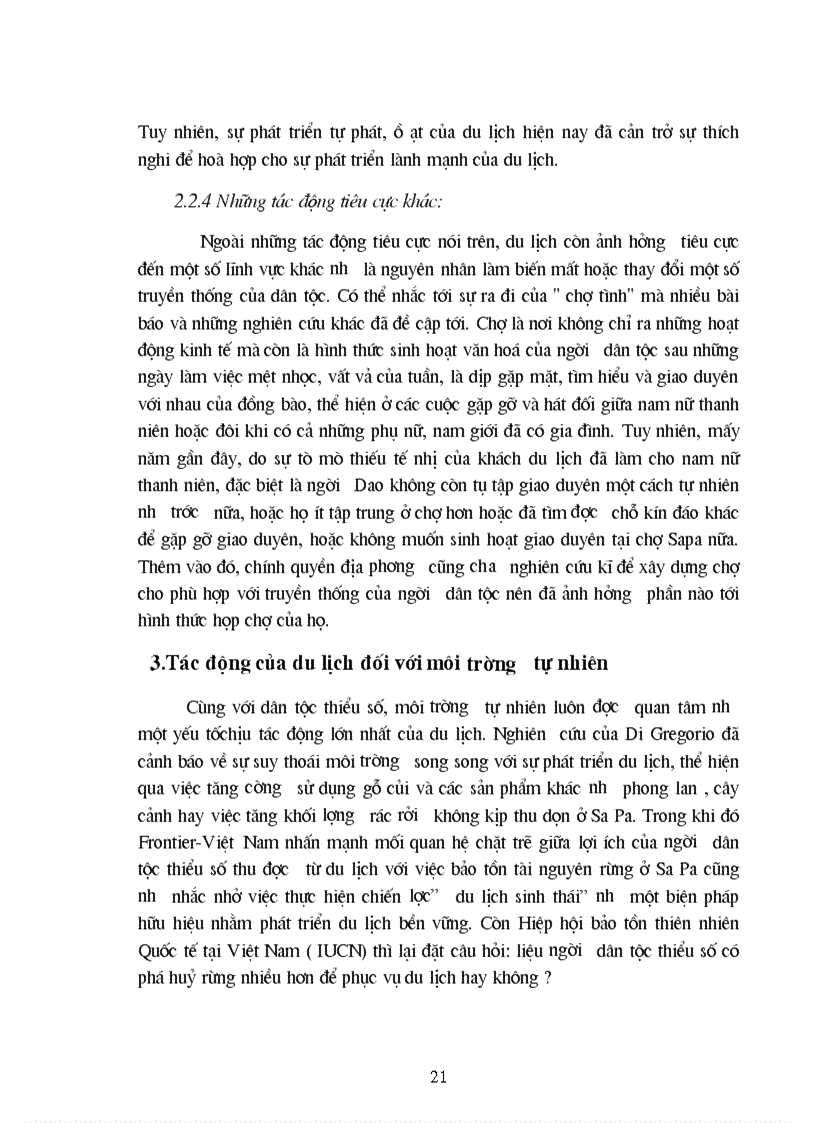 image for page Thực trạng phát triển du lịch ở SaPa và tác động của sự phát triển du lịch tới đời sống của các dân tộc thiểu số