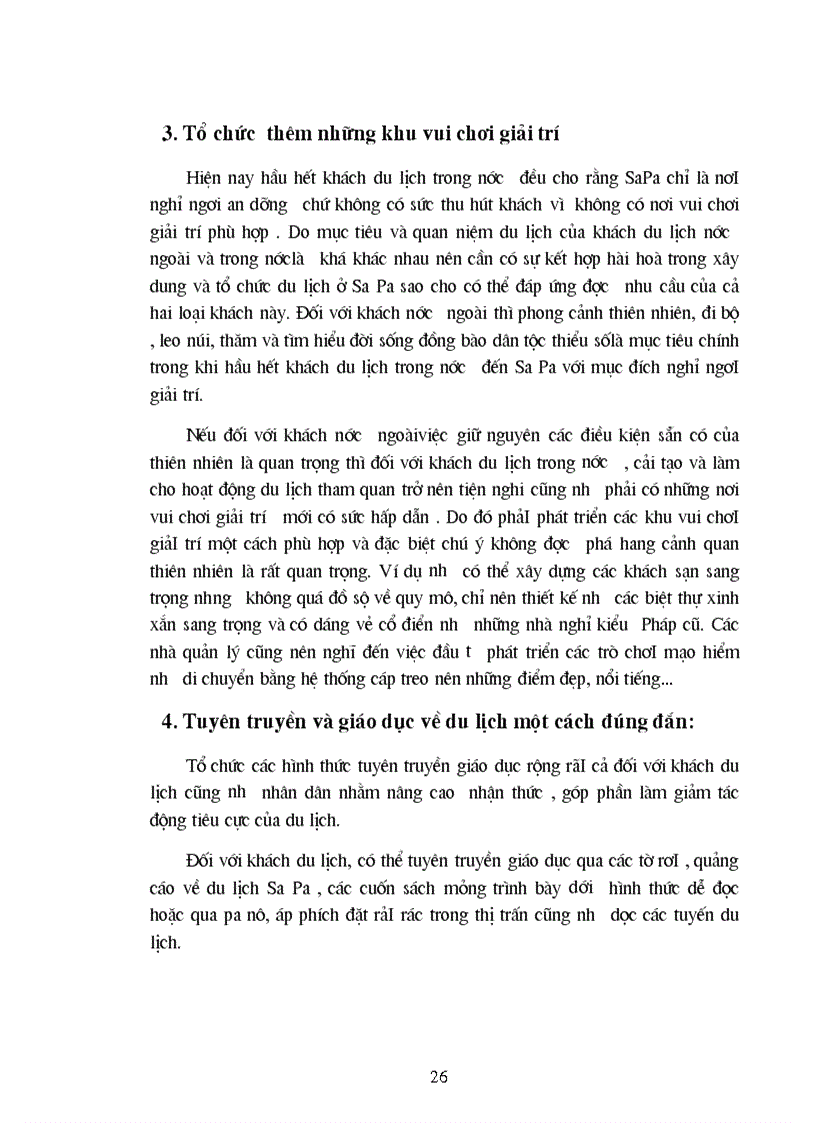 image for page Thực trạng phát triển du lịch ở SaPa và tác động của sự phát triển du lịch tới đời sống của các dân tộc thiểu số