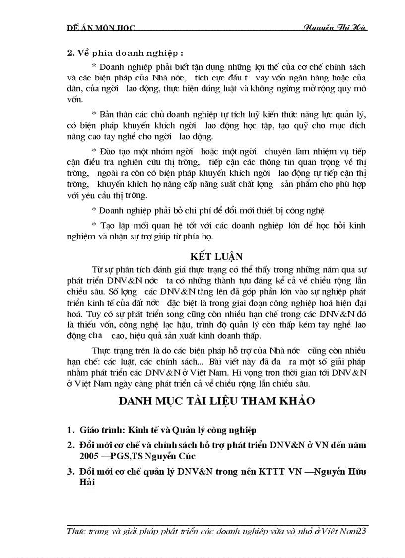 image for page Thực trạng và giải pháp phát triển các doanh nghiệp vừa và nhỏ ở Việt Nam