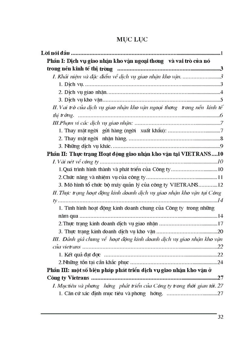 image for page Tình hình hoạt động kinh doanh dịch vụ giao nhận kho vận tại Vietrans