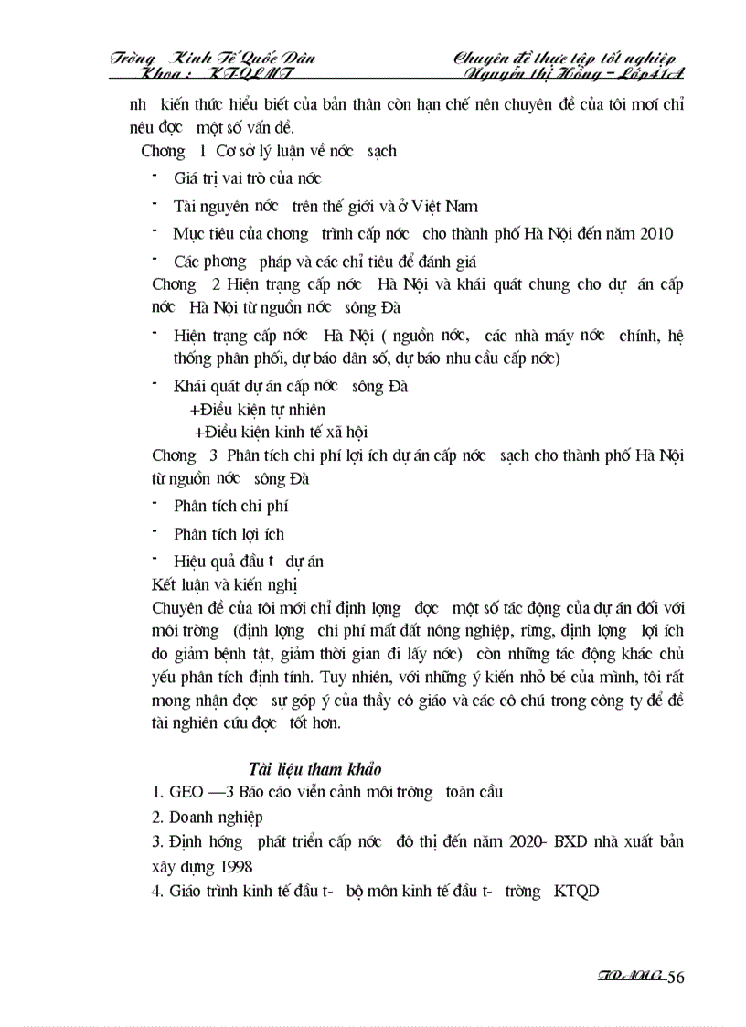 image for page Hiện trạng cấp nước Hà Nội và khái quát chung về dự án cấp nước sạch cho thành phố Hà Nội từ nguồn nước Sông Đà