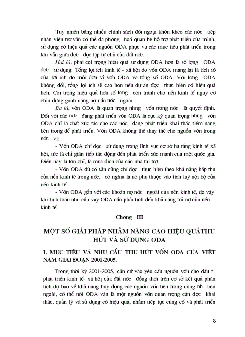 image for page Sự cần thiết phải nâng cao hiệu quả quản lý và sử dụng vốn ODA