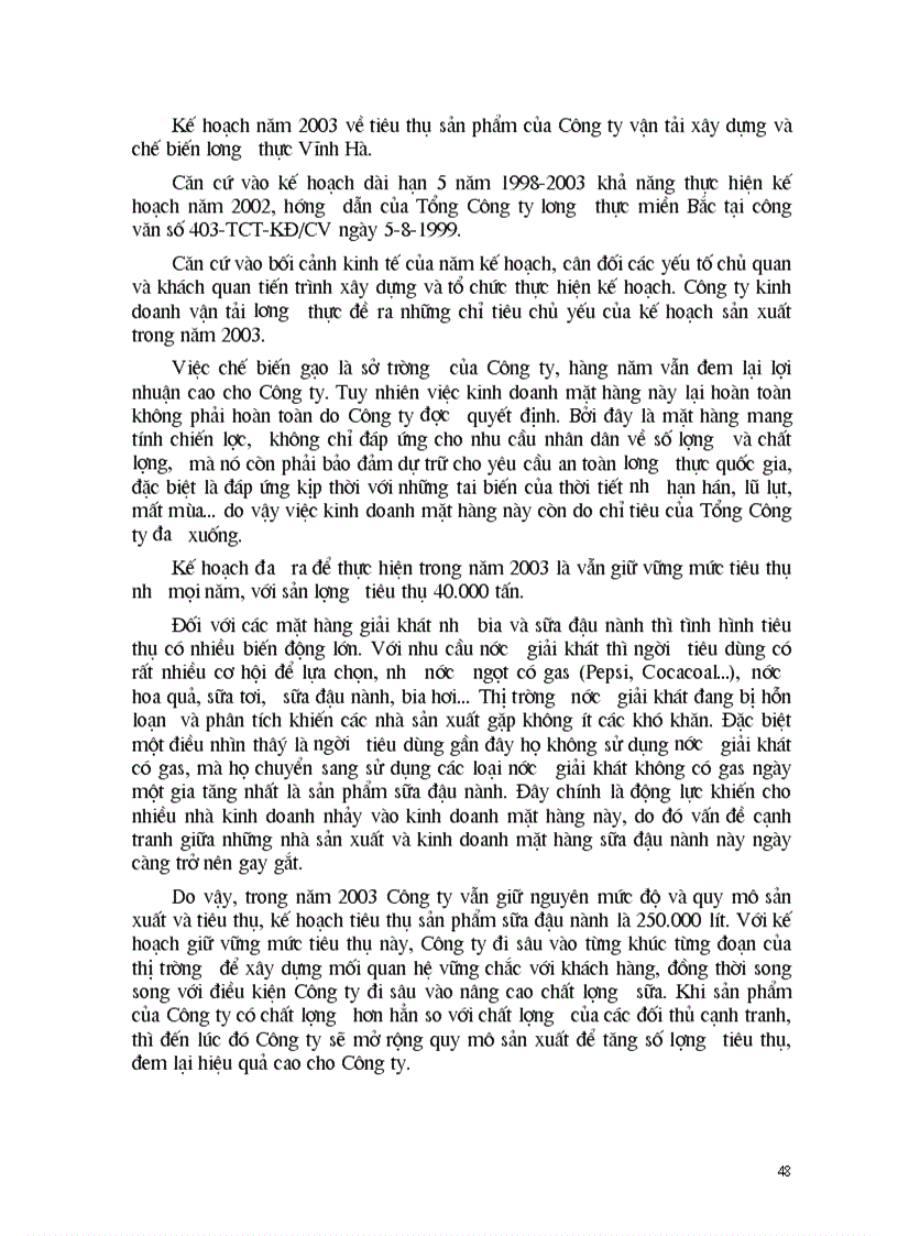 image for page Tình hình sản xuất và tiêu thụ sản phẩm tại công ty vận tải xây dựng và chế biến lương thực Vĩnh Hà