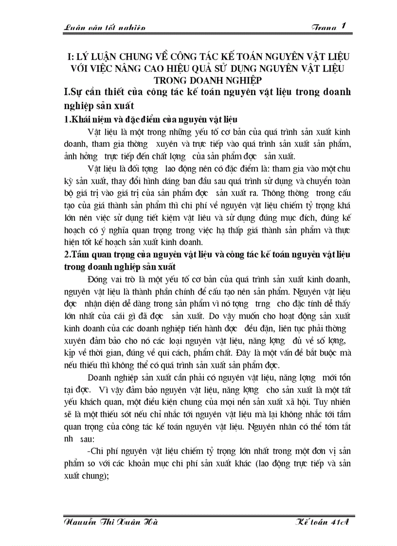 image for page Công tác kế toán nguyên vật liệu với việc nâng cao hiệu quả sử dụng nguyên vật liệu trong doanh nghiệp