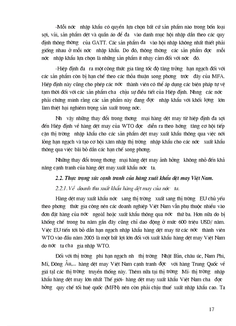 image for page Phương hướng và giải pháp nhằm nâng cao khả năng cạnh tranh của hàng dệt may xuất khẩu nước ta