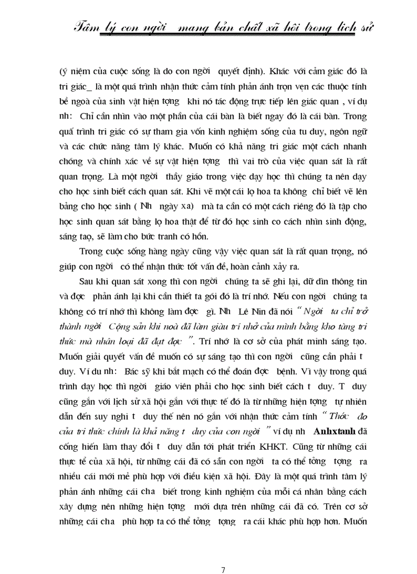 image for page Tâm lý con người mang bản chất lịch sử xã hội