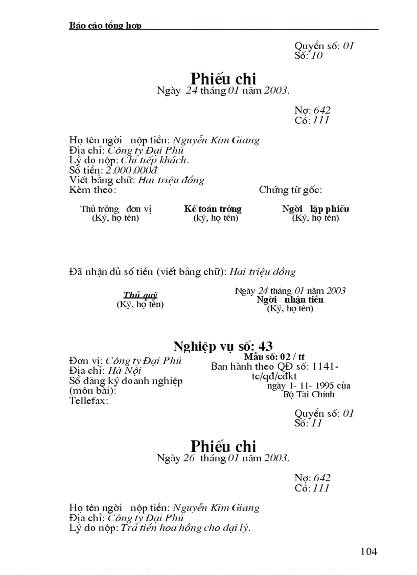 image for page Báo cáo thực tập tổng hợp thực hành nghiệp vụ kế toán tại Công ty Đại Phú